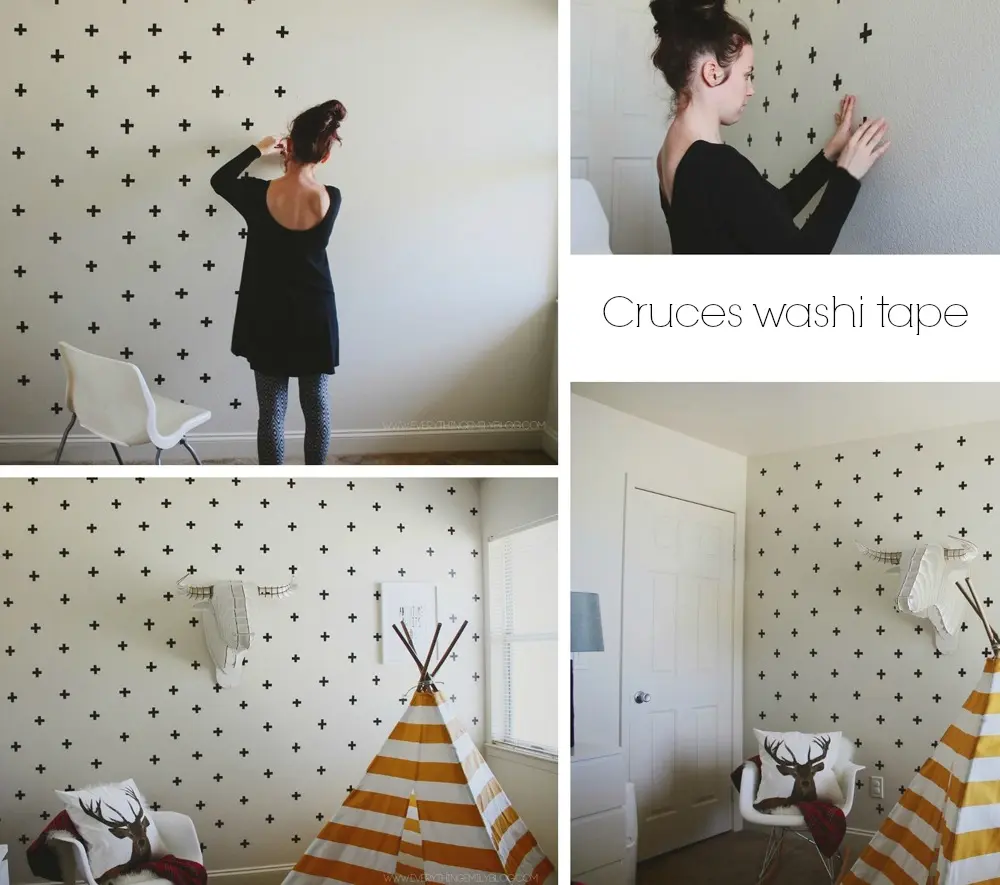 washi tape wall