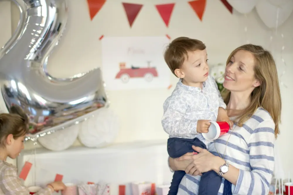 cumpleaños temático niño bebé dos años 8