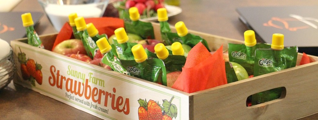 Frutas trituradas para niños