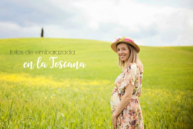 Sesión de fotos de embarazo en la Toscana